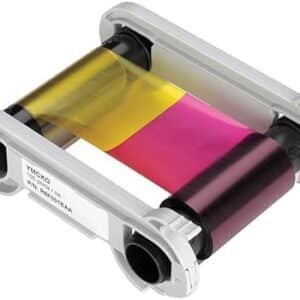 Evolis R6F003AAA 6 Panel Color Ribbon, Ymcko-K, 200 Prints/Roll